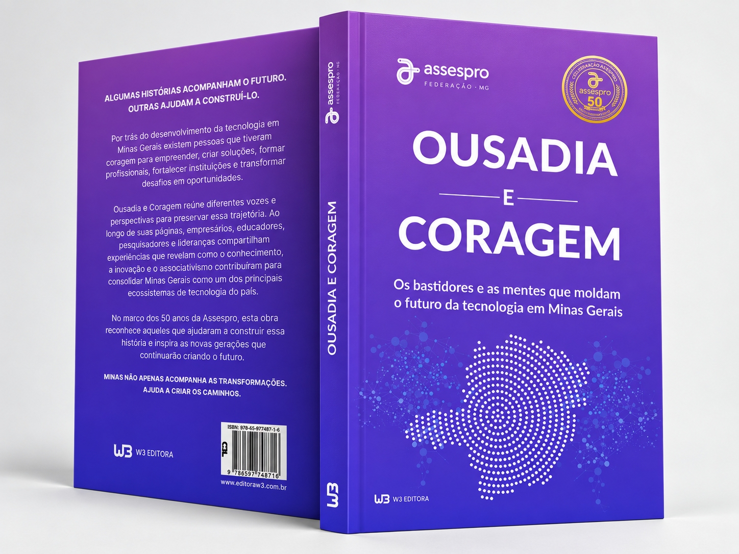 Frente e contracapa de Ousadia e Coragem